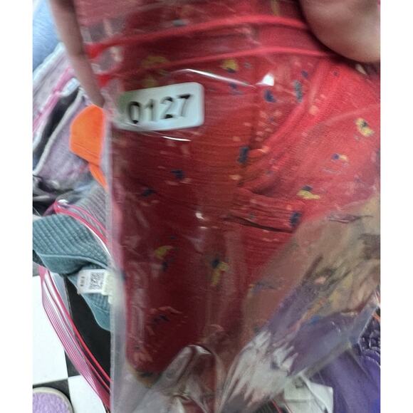 Y2K Kimchi & Blue Medium Babydoll Dress Womens Red Floral Sheer Boho Cottage - Picture 12 of 12